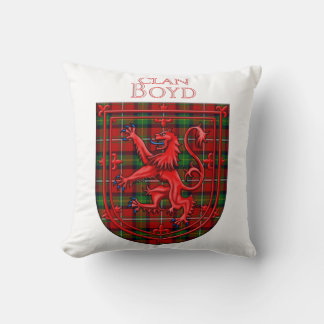 Coussin Boyd Tartan Scottish Plaid Lion Rampant