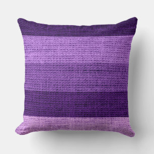 Coussin Bracelet violet Burlap Lin Russe Jute