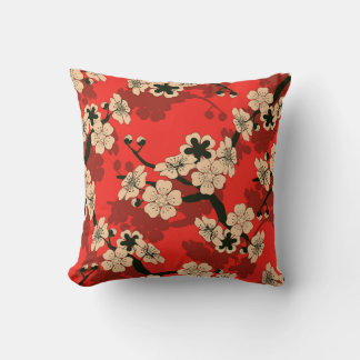 Coussin Branche de cerisier japonais : élégant