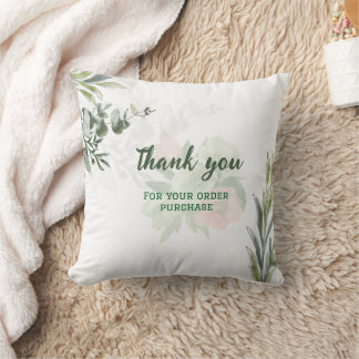 Coussin Branche d'Eucalyptus Élégante – Confirmation de Co