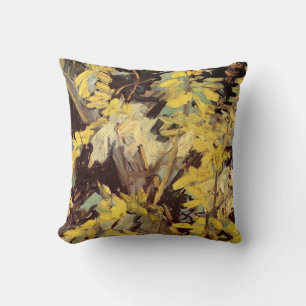 Coussin Branches d'acacia en fleurs par Vincent van Gogh