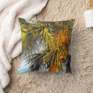 Coussin Branches de palmiers, Soleil après-midi
