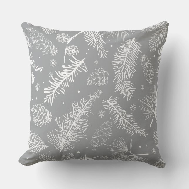 Coussin Branches et pin 4 (Recto)