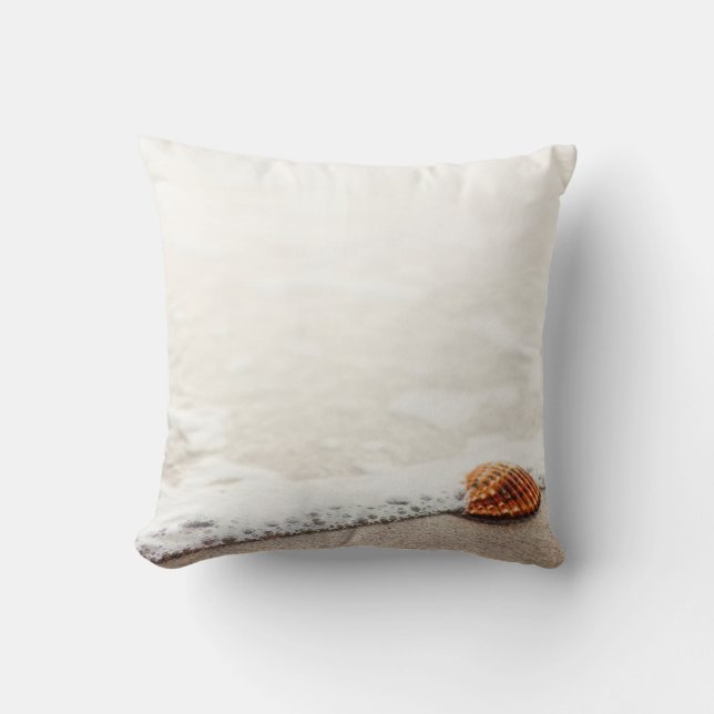 Coussin Bride Brown par le bord de la mer - carreau (Recto)