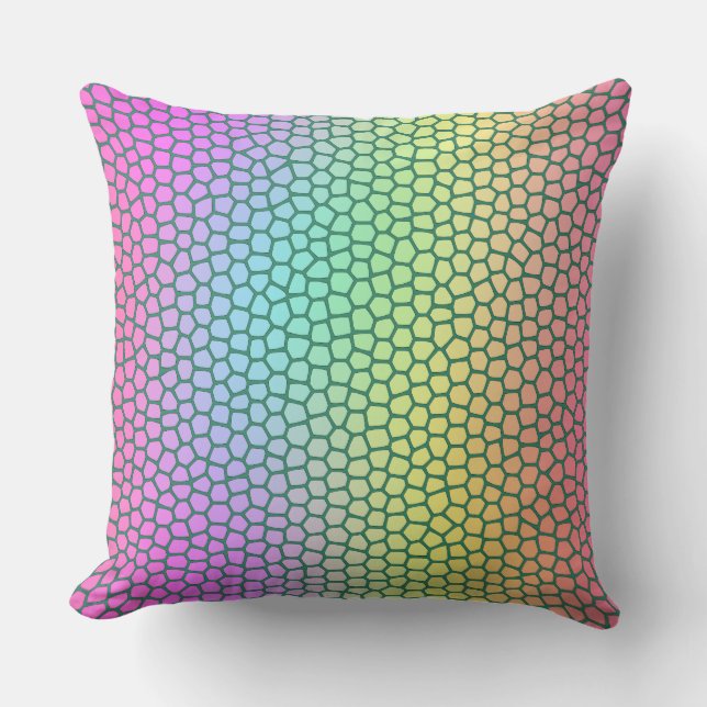 Coussin Bright Colorful Empreinte de léopard magique (Recto)