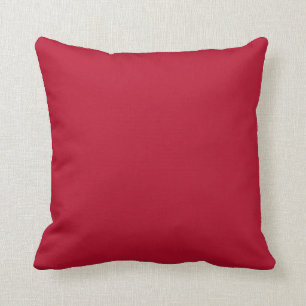 Coussin Bright Crimson Rouge Solid Trend Couleur Arrière -