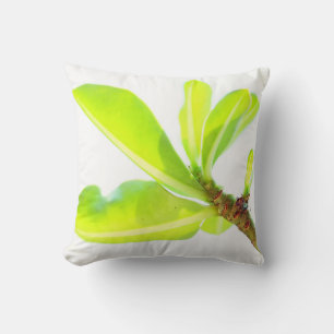 Coussin Bright Green Kudu Lily Feuilles
