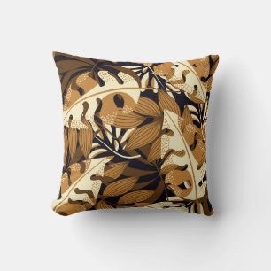 Coussin Bright Tropical Feuilles Dark Motif