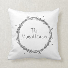 Coussin Brindilles et vignes