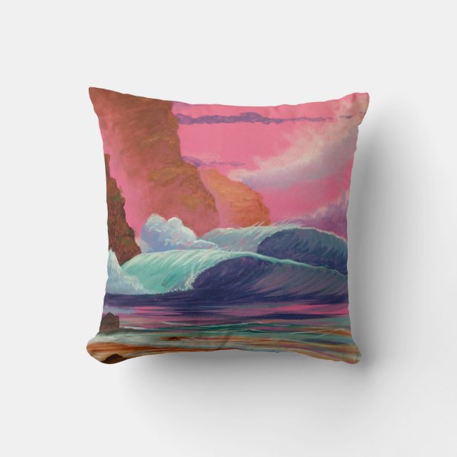 Coussin Briseurs au coucher du soleil (Recto)