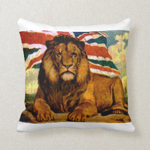 Coussin britannique de lion