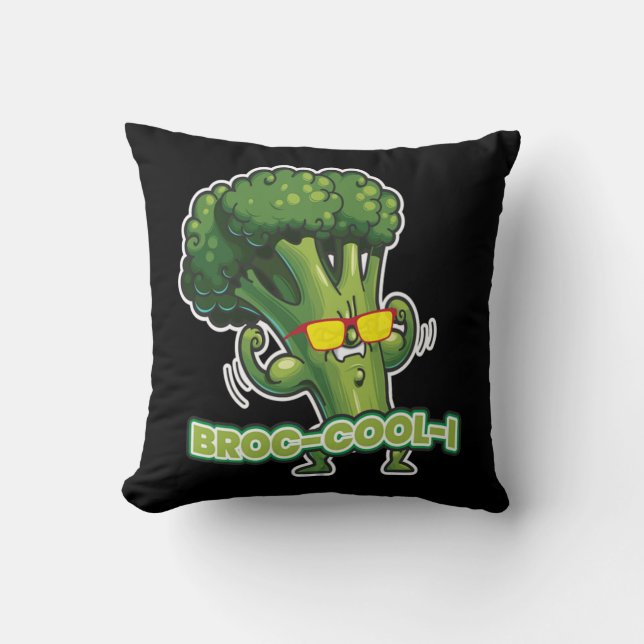 Coussin Broc-cool-i Vegan Vegetables (Recto)