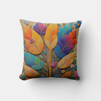 Coussin Brochure 3D moderne Floral