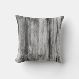 Coussin Brochures Abstraites artistiques en noir et blanc