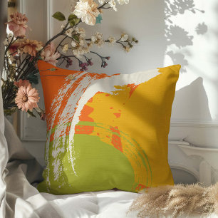 Coussin Brochures modernes - Orange, Vert & Jaune