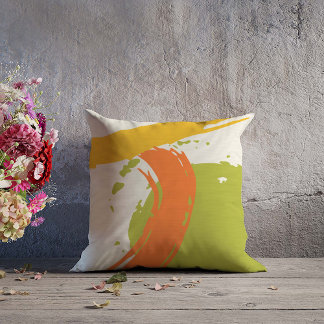 Coussin Brochures modernes - Orange, Vert & Jaune
