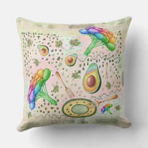 Coussin brocoli végétal et avocat