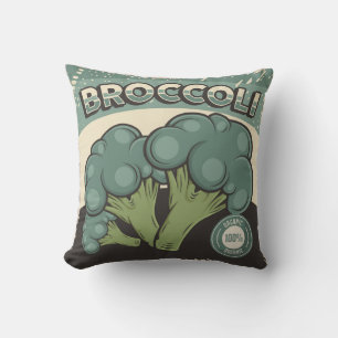 Coussin Brocoli végétal Vintage rétro