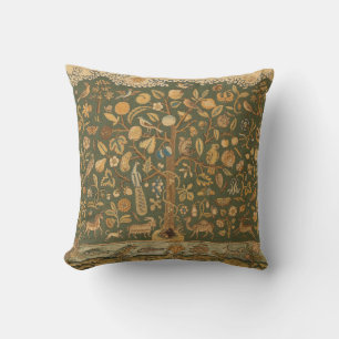 Coussin Broderie Anglaise Ancienne au Point de Broderie : 