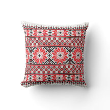 Broderie traditionnelle palestinienne Motif rouge