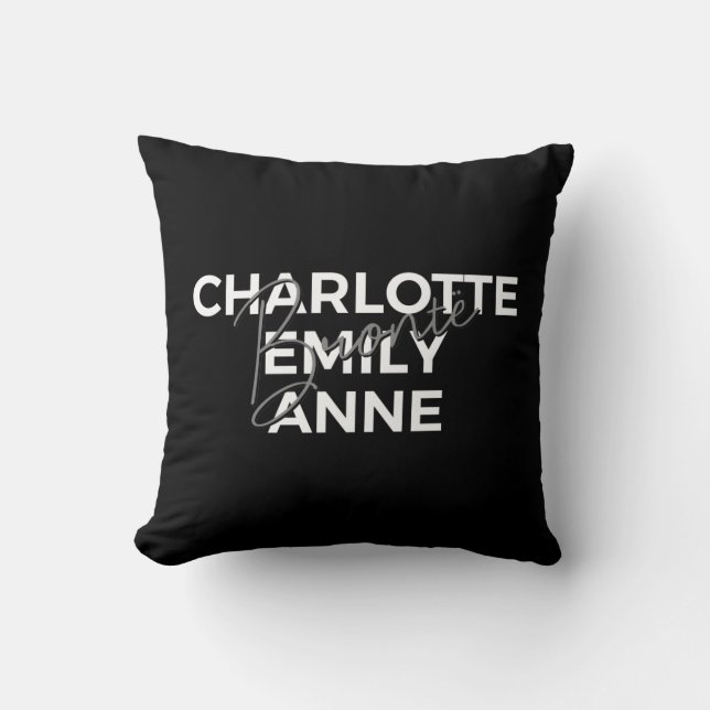 Coussin Brontë Sisters II - Charlotte & Emily & Anne (Recto)