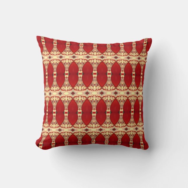 Coussin bronzage rouge-foncé de Taupe de (Recto)