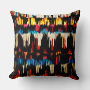 Coussin Brosse couleur peinture Abstraite moderne