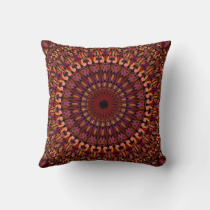 Coussin Brown floral Mandala Design-48566