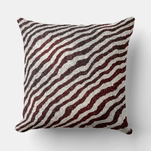 Coussin Brown noir Zèbre