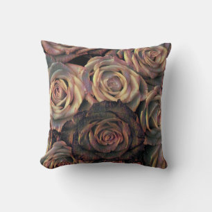 Coussin Brown, orange, or roses Jeu d'oreiller