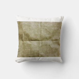 Coussin Brown paper wrinkle. Crease the paper. Background