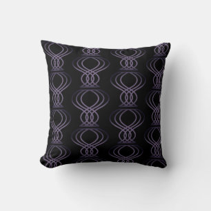 Coussin Brûlé motif pourpre et noir de Finial