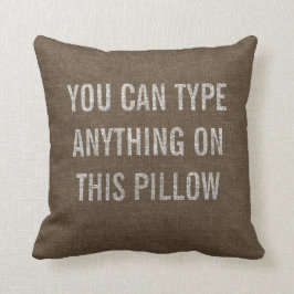 Coussin Brûlure foncée personnalisée en état de détresse