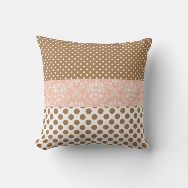 Coussin Brun et rose (Recto)