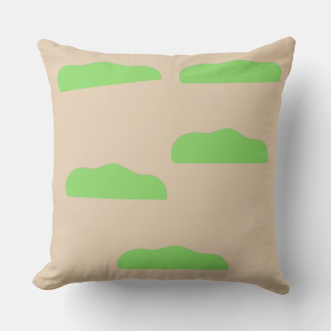Coussin Brun Vert (Recto)
