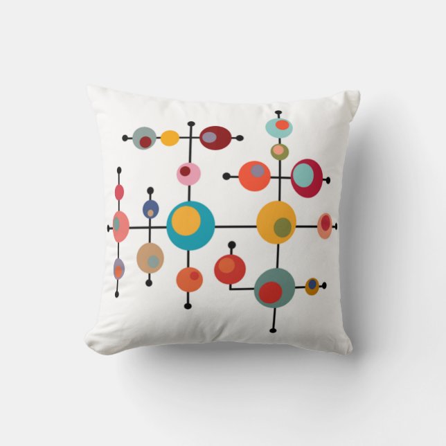 Coussin Bubbles de Mid-Century (Recto)