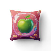 Bubbly Apple Dreams Art Design Polyester Thon