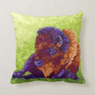 Coussin Buffalo pourpre