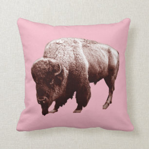 Coussin Buffalo rose