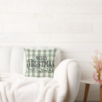 Buffalo vert Plaid Joyeux Décor de la maison de No