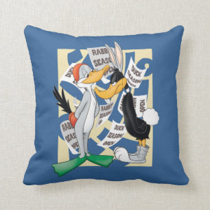 Coussin BUGS BUNNY™ & DAFFY DUCK™ Prêts pour la saison de 