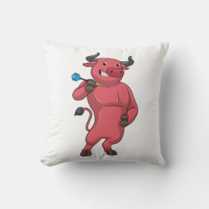 Coussin Bull aux fléchettes avec Dart
