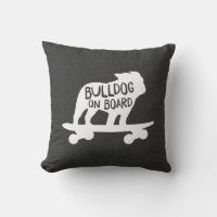 Bulldog à bord | Chien de Skateboard Silhouette
