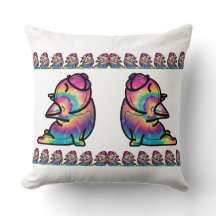 Bulldog Yoga Groovy : Couleurs Tie-Dye Amusantes