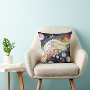 Coussin Bulles Abstraites