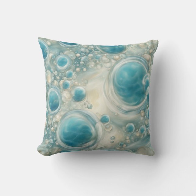 Coussin Bulles de mousse marine (Recto)