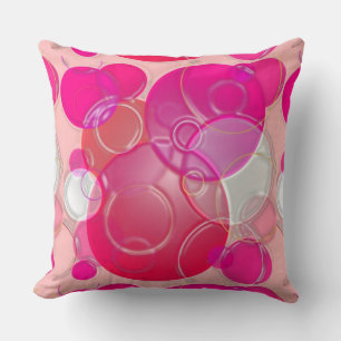 Coussin Bulles roses
