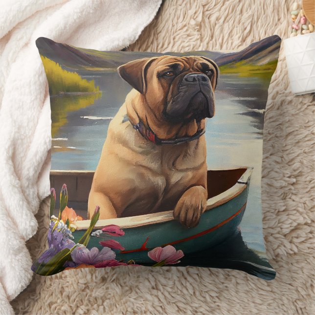 Coussin Bullmastiff sur une pagaie : une aventure Pittores (Couverture)