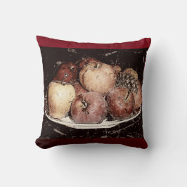 Coussin Bunches de pommes de grand-mère Jetant l'oreiller 