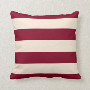 Coussin Burgundy et les Blancs antiques